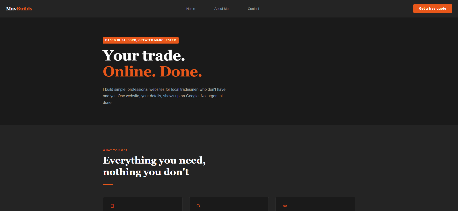 Screenshot of MavBuilds